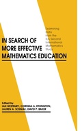 Cover: In Search of More Effective Mathematics Education - Praeger Publishers Inc