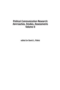 Enlarge image Cover: Political Communication Research - Praeger Publishers Inc