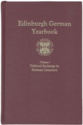 Cover: Edinburgh German Yearbook 1 - Camden House Inc