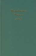 Cover: Renaissance Papers 2008 - Camden House Inc