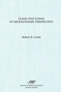 Cover: Elijah and Elisha in Socioliterary Perspective - Scholars Press