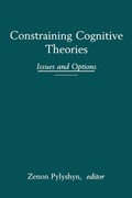 Cover: Constraining Cognitive Theories - Praeger Publishers Inc