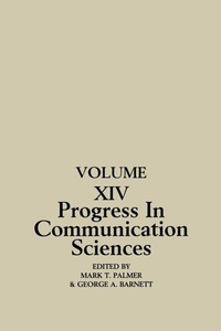 Enlarge image Cover: Progress in Communication Sciences - Praeger Publishers Inc