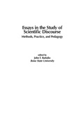 Cover: Essays in the Study of Scientific Discourse - Praeger Publishers Inc