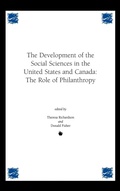 Cover: Development of the Social Sciences in the United States and Canada - Praeger Publishers Inc