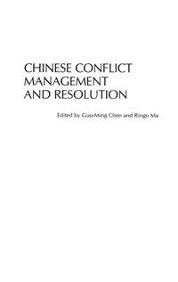 Enlarge image Cover: Chinese Conflict Management and Resolution - Praeger Publishers Inc