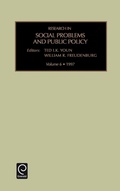Cover: Research in Social Problems and Public Policy - JAI Press Inc.