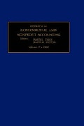 Cover: Research in Governmental and Nonprofit Accounting - JAI Press Inc.