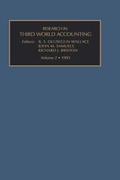 Cover: Research in Third World Accounting: v. 2 - JAI Press Inc.