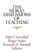 Cover: The Moral Dimensions of Teaching - Jossey-Bass