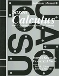 Cover: Solutions Manual for Saxon Calculus with Trigonometry and Analytic Geometry - Saxon Publishers