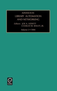 Enlarge image Cover: Advances in Library Automation and Networking - JAI Press Inc.