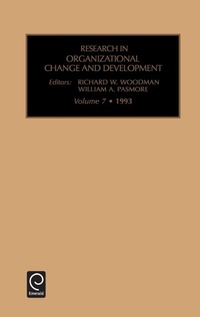 Enlarge image Cover: Research in Organizational Change and Development - JAI Press Inc.