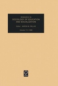 Cover: Research in Sociology of Education and Socialization - JAI Press Inc.