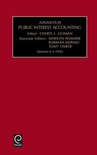 Enlarge image Cover: Advances in Public Interest Accounting - JAI Press Inc.