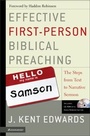 Cover: Effective First-Person Biblical Preaching - Zondervan Academic