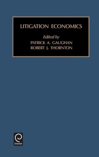 Enlarge image Cover: Litigation Economics - JAI Press Inc.