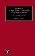 Cover: Research in Public Policy Analysis and Management - JAI Press Inc.