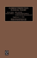 Cover: Recent Developments in the Theory of Social Structure - JAI Press Inc.