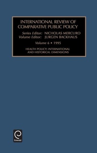 Enlarge image Cover: Health Policy - JAI Press Inc.