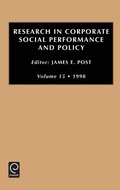 Cover: Research in Corporate Social Performance and Policy - JAI Press Inc.