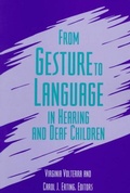 Cover: From Gesture to Language in Hearing and Deaf Children - Gallaudet University Press,U.S.