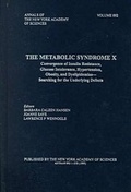 Cover: The Metabolic Syndrome X - New York Academy of Sciences