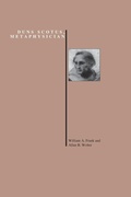 Cover: Duns Scotus, Metaphysician - Purdue University Press