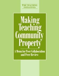 Enlarge image Cover: Making Teaching Community Property - Stylus Publishing
