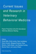 Cover: Current Issues and Research in Veterinary Behavioral Medicine - Purdue University Press