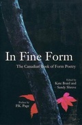 Cover: In Fine Form: The Canadian Book of Form Poetry - Raincoast Books