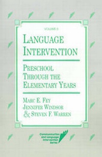 Abbildung von: Language Intervention in the Primary School Years - Brookes Publishing Co