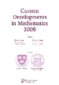 Cover: Current Developments in Mathematics 2008 - International Press of Boston Inc