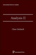 Cover: Analysis II - International Press of Boston Inc
