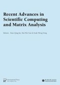 Cover: Recent Advances in Scientific Computing and Matrix Analysis - International Press of Boston Inc