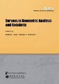 Enlarge image Cover: Surveys in Geometric Analysis and Relativity - International Press of Boston Inc