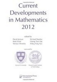 Enlarge image Cover: Current Developments in Mathematics, 2012 - International Press of Boston Inc