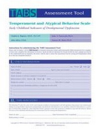 Enlarge image Cover: Temperament and Atypical Behavior Scale (TABS) Assessment Tool - Brookes Publishing Co