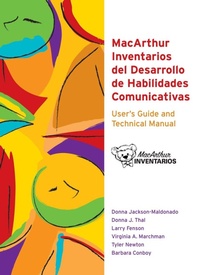 Enlarge image Cover: Macarthur Communicative Development Inventories (Cdis) User's Guide and Technical Manual - Brookes Publishing Co