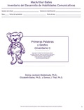 Cover: Macarthur Communicative Development Inventories (Cdis) Inventario I: Primeras Palabras Y Gestos (Package of 25) - Brookes Publishing Co