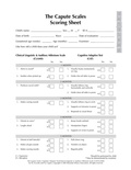 Cover: The Capute Scales Scoring Sheets - Brookes Publishing Co