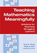 Cover: Meaningful Mathematics Instruction for Students with Learning Difficulties - Brookes Publishing Co