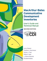 Abbildung von: MacArthur-Bates Communicative Development Inventories (CDI): User's Guide and Technical Manual - Brookes Publishing Co