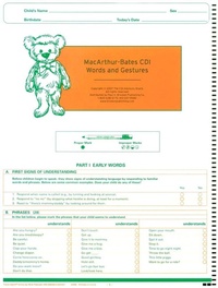 Enlarge image Cover: MacArthur Communicative Development Inventories (CDI) - Brookes Publishing Co