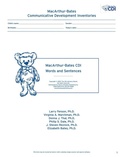 Cover: MacArthur Communicative Development Inventories (CDIs) - Brookes Publishing Co