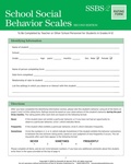 Cover: School Social Behavior Scales Rating Scales - Brookes Publishing Co