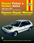 Cover: Nissan Pulsar and Holden Astra Australian Automotive Repair Manual: 1987 to 1991 - Haynes Manuals Inc