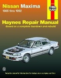 Abbildung von: Nissan Maxima (1985-1992) Haynes Repair Manual (USA) - Haynes Manuals Inc