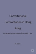 Cover: Constitutional Confrontation in Hong Kong - Palgrave Macmillan
