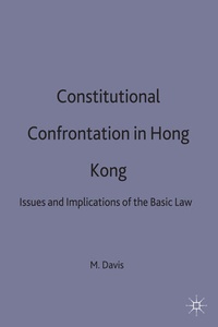 Enlarge image Cover: Constitutional Confrontation in Hong Kong - Palgrave Macmillan